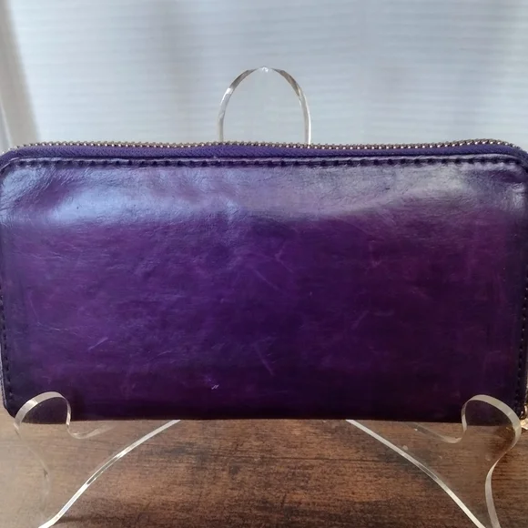 Tory Burch Purple Leather Wallet - Picture 3 of 10